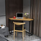 Solid Wood Corner Office Desk Modern 29.53" Tall Writing Desk