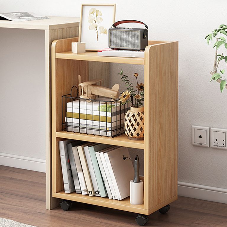 9.44" Wide Home Standard Bookshelf Modern Wood Movable Shelf