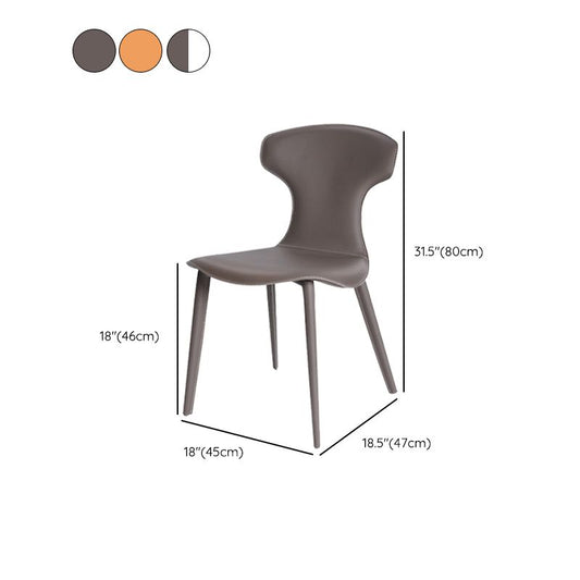 Contemporary Faux Leather Dining and Accent Chairs for Kitchen Clearhalo 'Dining Chairs' 'Dining Tables & Seating' 'dining_chair' 'furn' 'furn_dining_chair' 'Furniture' 'Kitchen & Dining Furniture' 1200x1200_9c0062b8-efef-4e8b-ab23-c24be8c6165e