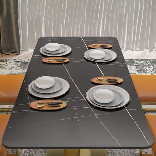 Sintered Stone Dining Table Traditional Luxury Pedestal Table with Gold Frame Clearhalo ' dining_table' 'Dining Tables & Seating' 'Dining Tables' 'furn' 'furn_dining_table' 'Furniture' 'furniture_dining_table' 'Kitchen & Dining Furniture' 'kitchen&dining_furn' 'kitchen' 'kitchen_dining_table' 1200x1200_9c00ab4e-743f-4938-a1b3-b205e8d2375c