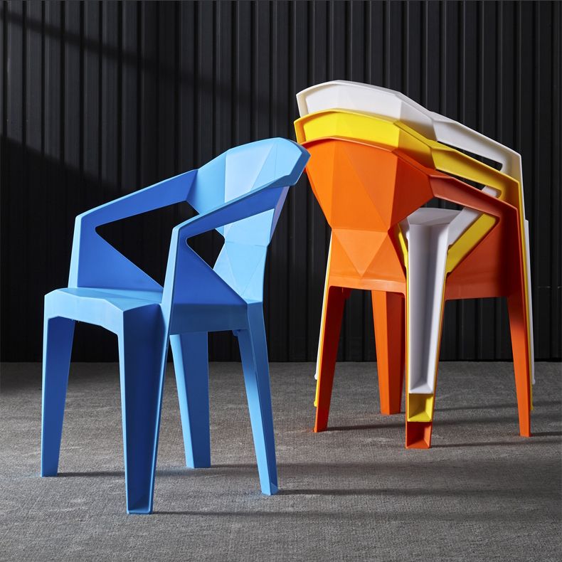 Modern Style Dining Chairs Plastic Dining Stackable Side Chairs for Kitchen (Set of 4) Clearhalo ' kitchen&dining_furn' 'Dining Chairs' 'Dining Tables & Seating' 'dining_chair' 'furn' 'furn_dining_chair' 'Furniture' 'furniture_dining_chair' 'Kitchen & Dining Furniture' 'kitchen' 1200x1200_9c00f6aa-b96a-44b5-85a0-3277c9897b85