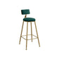 Stone Bar Table Set Industrial Rectangle 1/3 Pieces Pub Table with Upholstered Stools