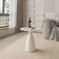 Round White Metal Coffee Table Modern Cocktail Table for Living Room Clearhalo 'Coffee & Accent Tables' 'Coffee Tables' 'coffee_tables' 'furn' 'furn_coffee_tables' 'Furniture' 'Living Room Furniture' 1200x1200_9c020809-19b6-4e58-a209-cfcd552ab887