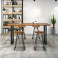 Industrial Style Rectangle Bar Table Solid Wood Bistro Bar Desk with Sled Base Clearhalo 'Bar Furniture' 'Bar Tables' 'bar_tables' 'furn' 'furn_bar_tables' 'Furniture' 'Kitchen & Dining Furniture' 1200x1200_9c04fe08-ece8-442f-92ab-40fe7dbdca4e