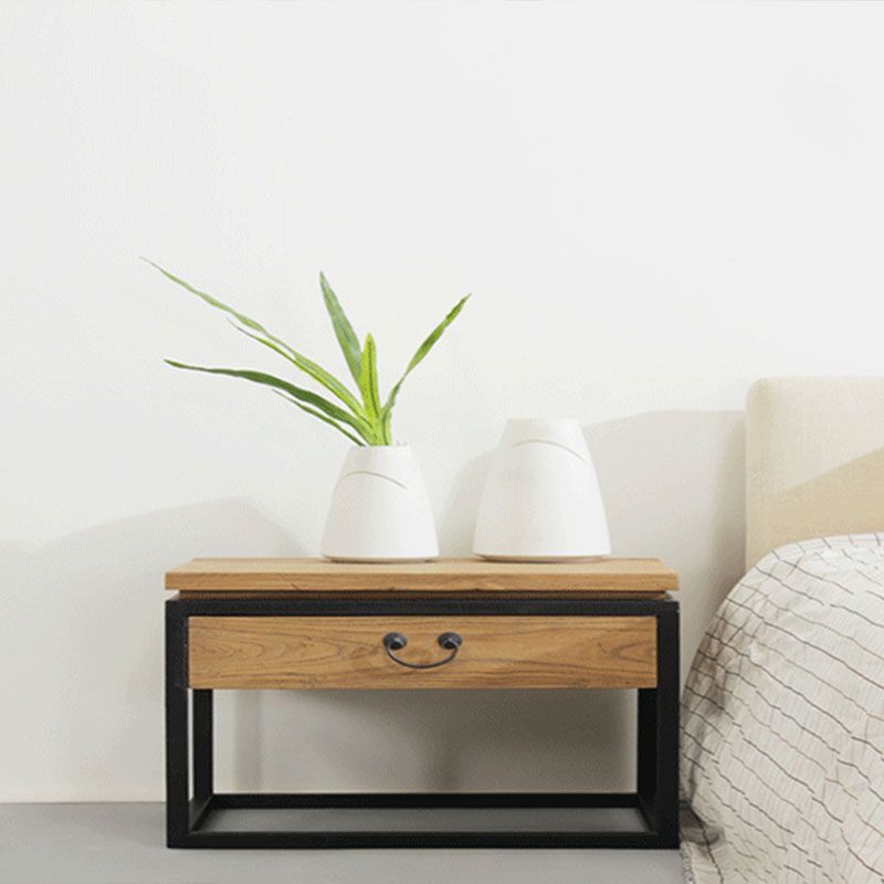 Mesa nocturna de almacenamiento de cajones nocturnos de cama de cama industrial para dormitorio