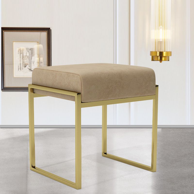 Ottoman moderno in pelle finta colore puro sedia rettangolo impermeabile