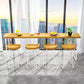 Modern White Iron Bar Dining Table Rectangle Pine Wood Indoor Bistro Table Clearhalo 'Bar Furniture' 'Bar Tables' 'bar_tables' 'furn' 'furn_bar_tables' 'Furniture' 'furniture_bar_tables' 'Kitchen & Dining Furniture' 1200x1200_9c0aa26d-ebda-44e7-9a96-7384fe17749f