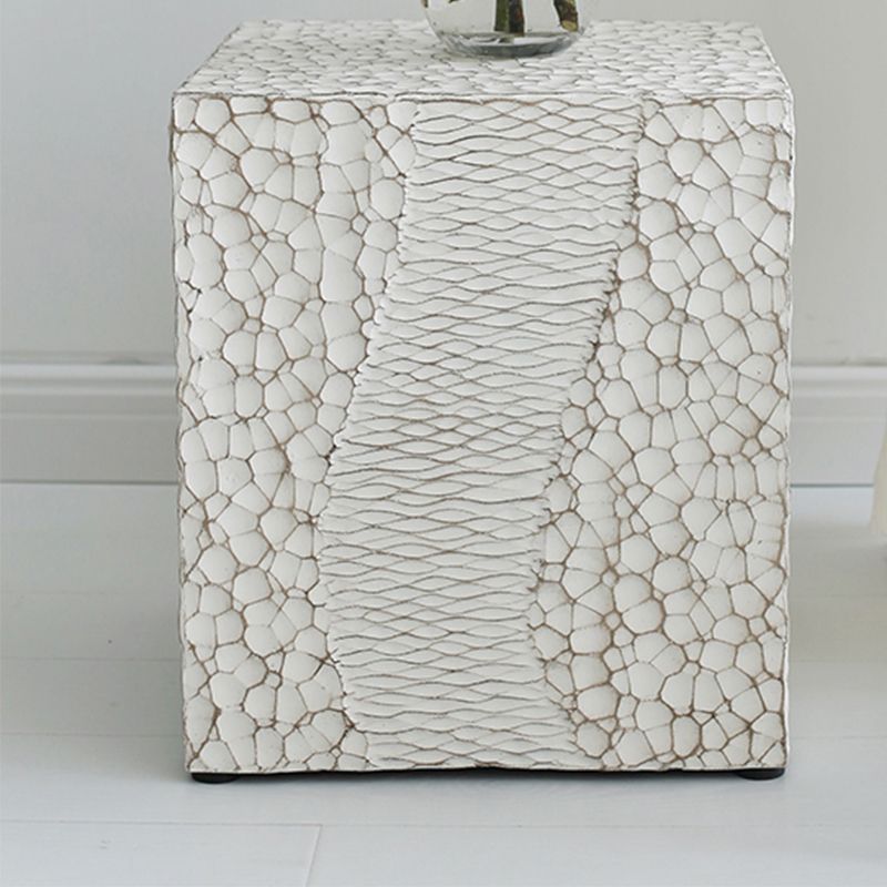 Tavolo da angolo contemporaneo da 14 "tavolino quadrati accento legno laterale