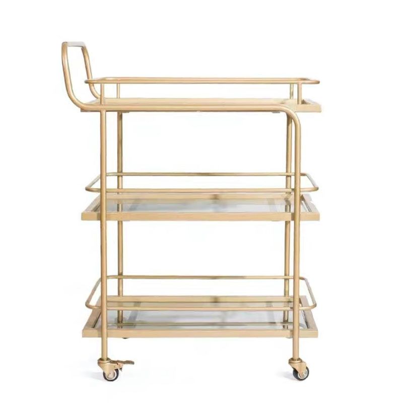 Modern 27.17"W Rolling Prep Table Metal Prep Table for Home Use