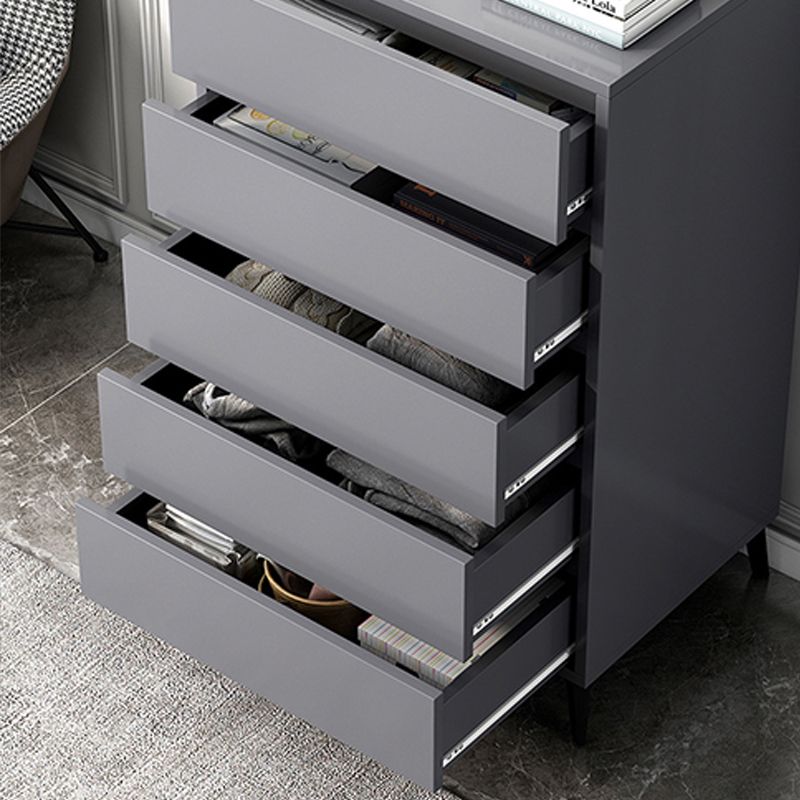 Cofre de almacenamiento de madera fabricado con cómoda moderna de 15,6 pulgadas W