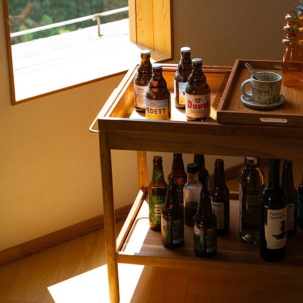 Contemporary Corner Table with Storage Rectangular Double Tier Living Room End Table