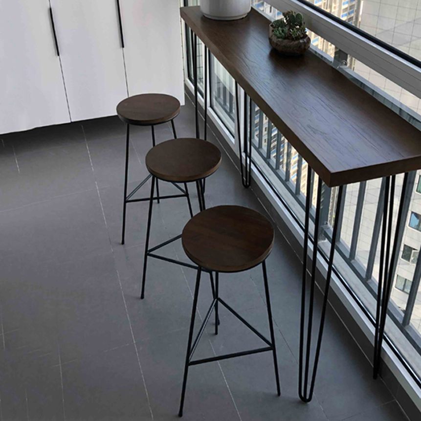 Modern 1/2/3/4 Pieces Wooden Pub Table Set Fixed Table Counter Table for Dining Room Clearhalo 'Bar Furniture' 'furn' 'furn_home_bar_bar_sets' 'Furniture' 'Home Bars & Bar Sets' 'home_bar_bar_sets' 'Kitchen & Dining Furniture' 1200x1200_9c0fd974-ca32-45e8-af85-f9322293d730