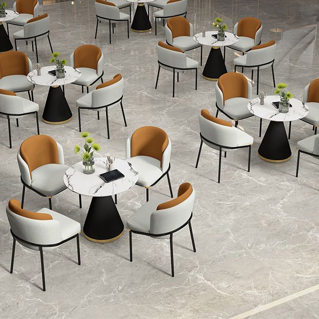 White Stone Top 1/5 Pieces Dining Set Glam Style Kitchen Set for Dining Room Clearhalo 'Dining Room Sets' 'Dining Tables & Seating' 'dining_room_set' 'furn' 'furn_dining_room_set' 'Furniture' 'furniture_dining_room_set' 'Kitchen & Dining Furniture' 'kitchen&dining_furn' 'kitchen' 1200x1200_9c106155-fb80-4b1f-81d9-b16bc84e7839
