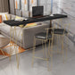 Glam 1/2/3/4 Pieces Reclaimed Wood Bar Table Set Rectangular Counter Set for Home Use