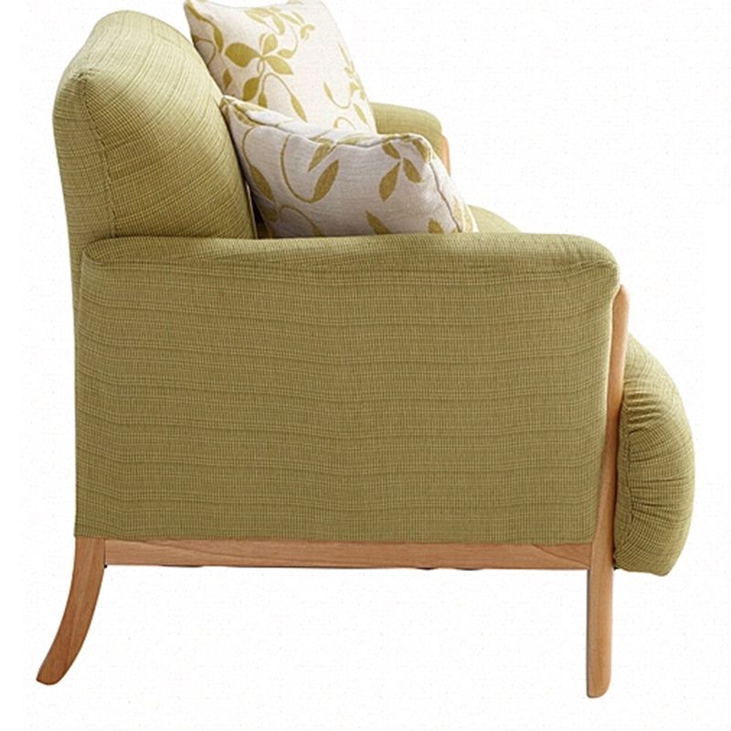 Zeitgenössisches hölzernen Standardsofa ausgestattet Arm Sitzgelegenheiten für Wohnzimmer