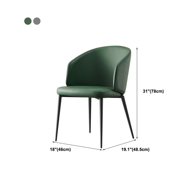 Modern Dining Chair with Metal Legs Upholstered Side Chair for Home Clearhalo 'Dining Chairs' 'Dining Tables & Seating' 'dining_chair' 'furn' 'furn_dining_chair' 'Furniture' 'Kitchen & Dining Furniture' 1200x1200_9c15453f-19c9-4116-bce2-51dc70827e30