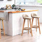Scandinavian Matte Finish Upholstered Bar Stools Home Footrest Stool Clearhalo 'Bar Furniture' 'Bar Stools' 'bar_stools' 'furn' 'furn_bar_stools' 'Furniture' 'furniture_bar_stools' 'Kitchen & Dining Furniture' 1200x1200_9c174040-f3db-4d7c-a52d-2ea6664c85ad