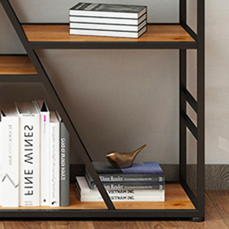 Metal and Wooden Shelf Bookcase with Doors Modern Bookshelf for Office Clearhalo 'Bookcases' 'furn' 'furn_bookcases' 'Furniture' 'furniture_bookcases' 'Office Furniture' 1200x1200_9c183ebe-f31e-46d4-8a1e-69c289b730ee