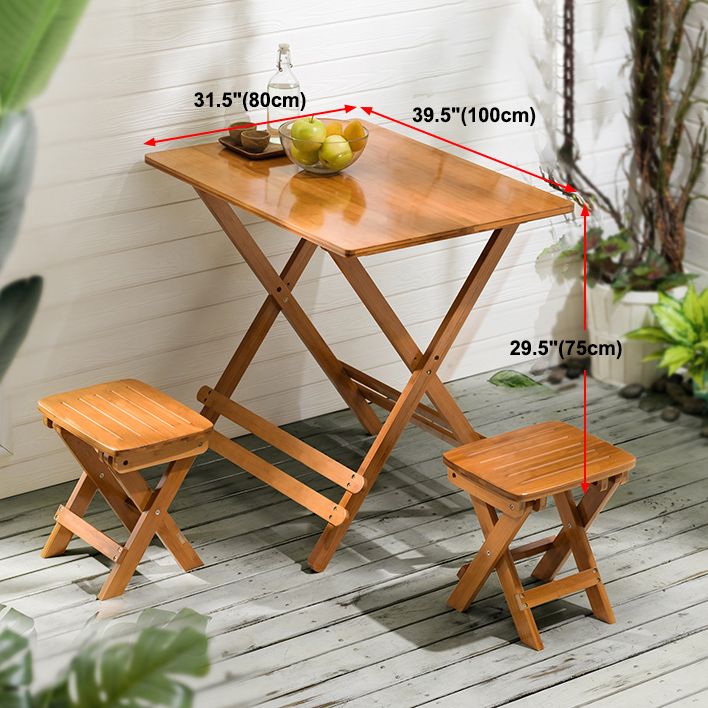 Contemporary Natural Wood Table Bamboo Home Dining Table with Pedestal Clearhalo 'Dining Tables & Seating' 'Dining Tables' 'dining_table' 'furn' 'furn_dining_table' 'Furniture' 'furniture_dining_table' 'Kitchen & Dining Furniture' 'kitchen' 'kitchen_dining_table' 1200x1200_9c18840f-7c1b-4c77-ae9e-a7cbd65e20db