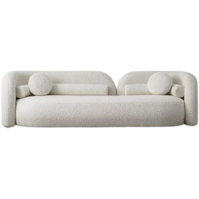Moderne stijl Sofa Low Back Cushioned Sofa opgevuld met sponskussens Sofa