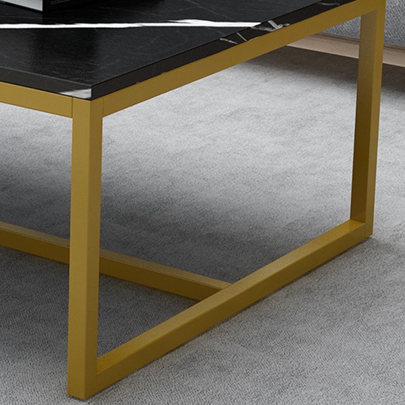 17.7" Tall Modern Steel Trestle Base Rectangular Wood Top Coffee Table Clearhalo 'Coffee & Accent Tables' 'Coffee Tables' 'coffee_tables' 'furn' 'furn_coffee_tables' 'Furniture' 'furniture_coffee_tables' 'Living Room Furniture' 1200x1200_9c19f03e-fd60-490e-a8c6-ca230a6021b7