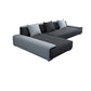 Dark Grey Modular Sectional with Square and Pillow Back Cushion Clearhalo 'furn' 'furn_sectionals' 'Furniture' 'furniture_sectionals' 'kitchen' 'kitchen_sectionals' 'Living Room Furniture' 'Sectionals' 1200x1200_9c1b174a-7920-45c8-9518-2675d2534f73