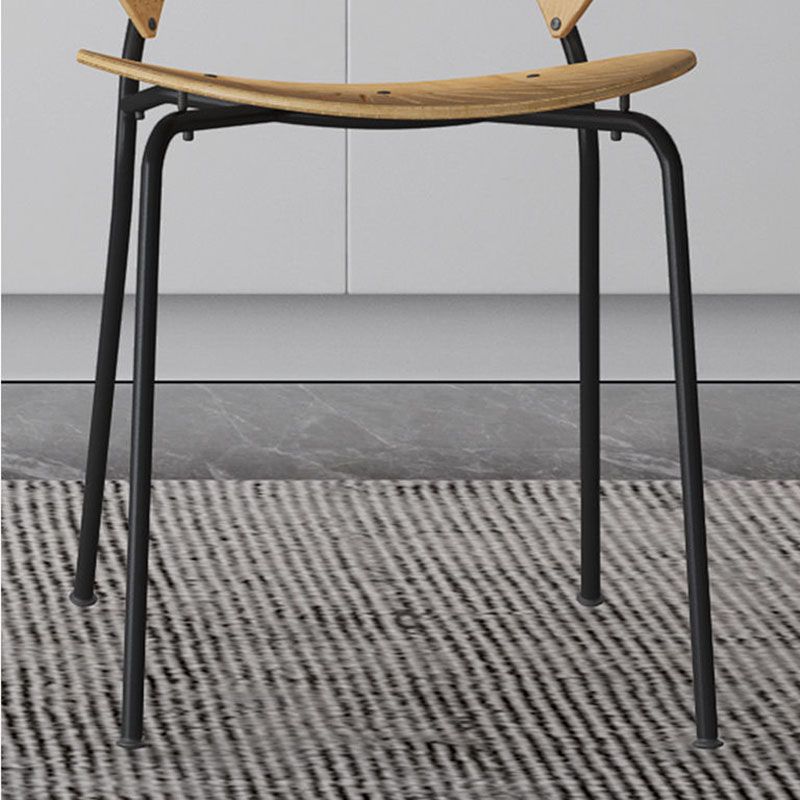 Industrial Home Wood Side Chair Matte Finish Open Back Dining Chair (Set of 2) Clearhalo ' kitchen&dining_furn' 'Dining Chairs' 'Dining Tables & Seating' 'dining_chair' 'Furniture' 'furniture_dining_chair' 'Kitchen & Dining Furniture' 'kitchen' 1200x1200_9c1b54c2-f6df-43da-aa05-5df5143a1cc9