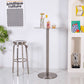 Industrial Metal Bar Dining Table Round Bistro Bar Table with Pedestal Clearhalo 'Bar Furniture' 'Bar Tables' 'bar_tables' 'furn' 'furn_bar_tables' 'Furniture' 'Kitchen & Dining Furniture' 1200x1200_9c1bdaf5-a855-4f9a-8006-5928dcf7b947