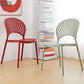 Contemporary Style Plastic Dining Armless Chair Open Back Dining Side Chair Clearhalo ' kitchen&dining_furn' 'Dining Chairs' 'Dining Tables & Seating' 'dining_chair' 'furn' 'furn_dining_chair' 'Furniture' 'furniture_dining_chair' 'Kitchen & Dining Furniture' 'kitchen' 1200x1200_9c1c7e3c-5ced-4a7e-8cd9-d426afbaf905