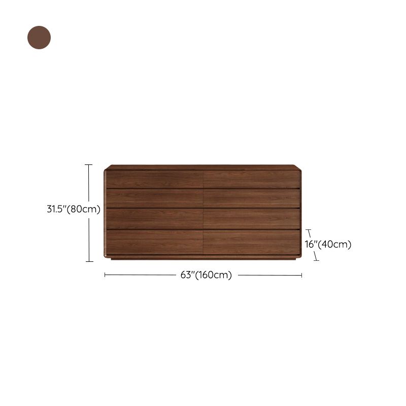 Wooden Chest in Brown Rectangle Accent Chest with 6 and 8 Drawers Clearhalo 'Cabinets & Chests' 'cabinets_chests' 'furn' 'furn_cabinets_chests' 'Furniture' 'Living Room Furniture' 1200x1200_9c1e6329-88e8-4d9a-b846-fe155ecf88e6