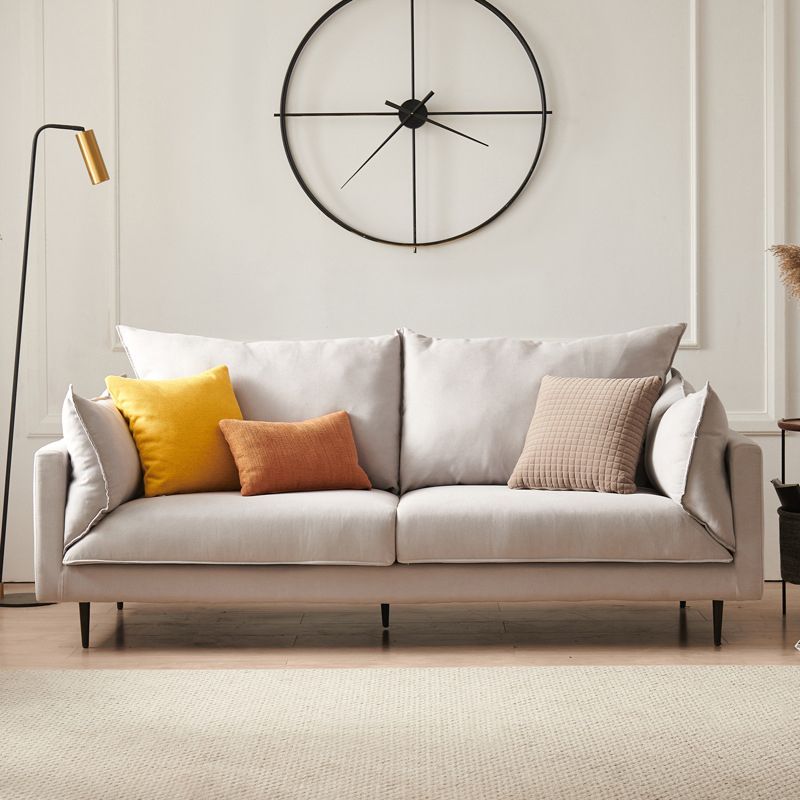 Linen 33"W Sofa Pillow Top Arm Sofa with 2 Pillows for Living Room Clearhalo 'furn' 'furn_sofas' 'Furniture' 'furniture_sofas' 'Living Room Furniture' 'Sofa' 'sofas' 1200x1200_9c1e6a0c-474d-4900-860f-15f3b144a3f9