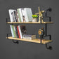 9.84 "W boekenplank industriële stijl muur gemonteerde boekenkast voor thuisstudieruimte
