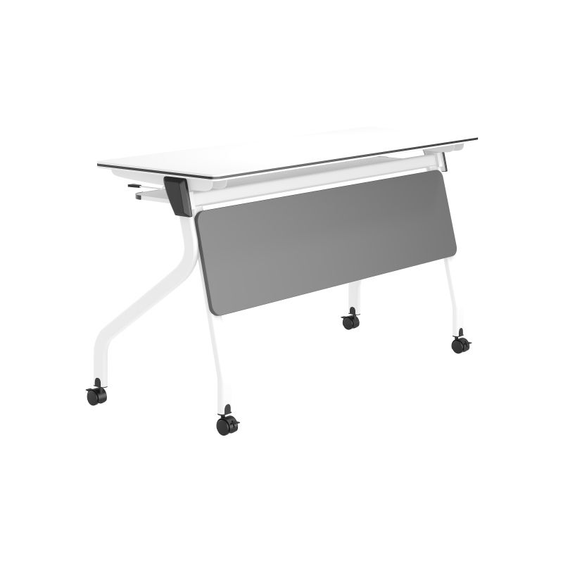 Manufactured Wood Top Writing Desk Folding Modern Desk with Caster Wheels Clearhalo 'furn' 'furn_office_desk' 'Furniture' 'Office Desks' 'Office Furniture' 'office_desk' 1200x1200_9c1edb8b-8da9-4101-8312-56a0165a5c86