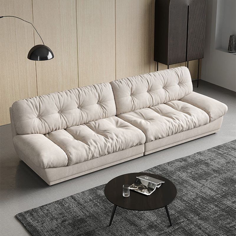 Faux Leather/ Suede Contemporary Tufted Split-Back Settee Sofa Clearhalo 'furn' 'furn_sofas' 'Furniture' 'Living Room Furniture' 'Sofa' 'sofas' 1200x1200_9c1f9117-bc45-42d3-8833-86a3370642f5