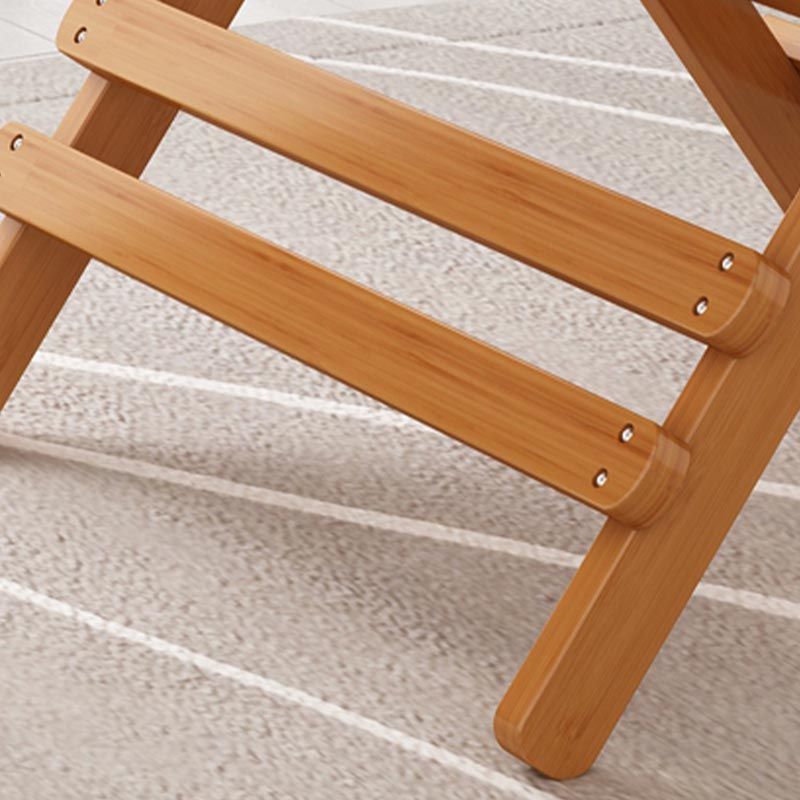 Contemporary Natural Folding Table Bamboo Home Dining Table with Pedestal Base