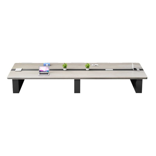 29,25 inch H Hedendaagse kantoorbureau Rechthoek vervaardigd Wood Writing Desk