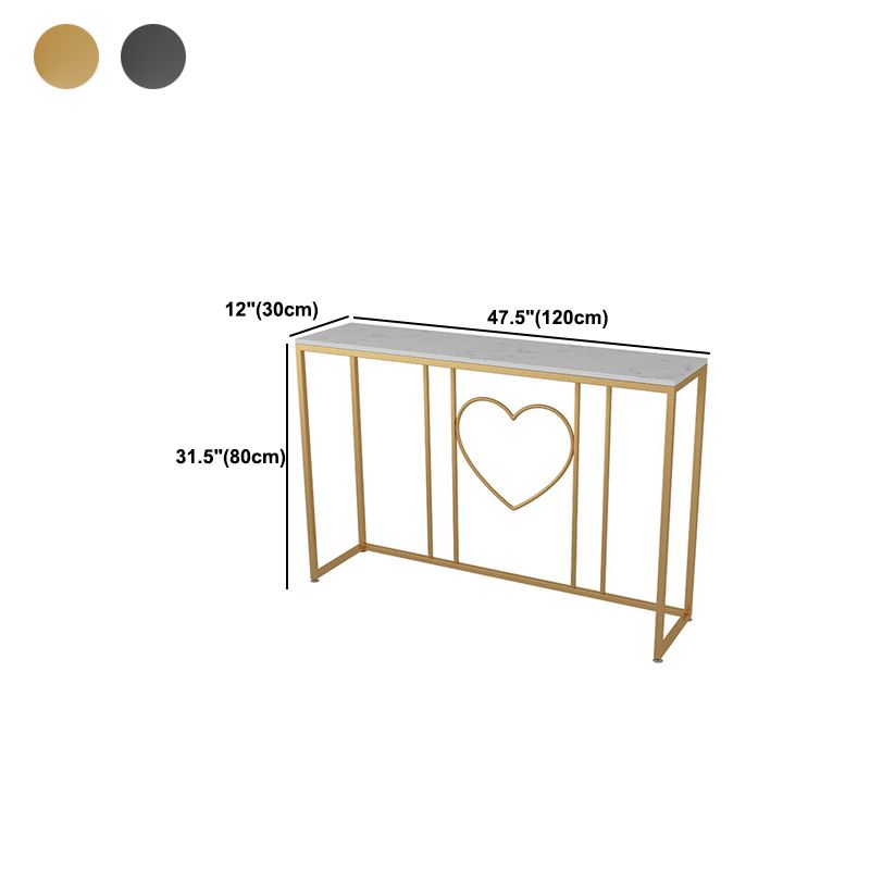 Tavolo di accento della console di cavalletto con rettangolo bianco per sala