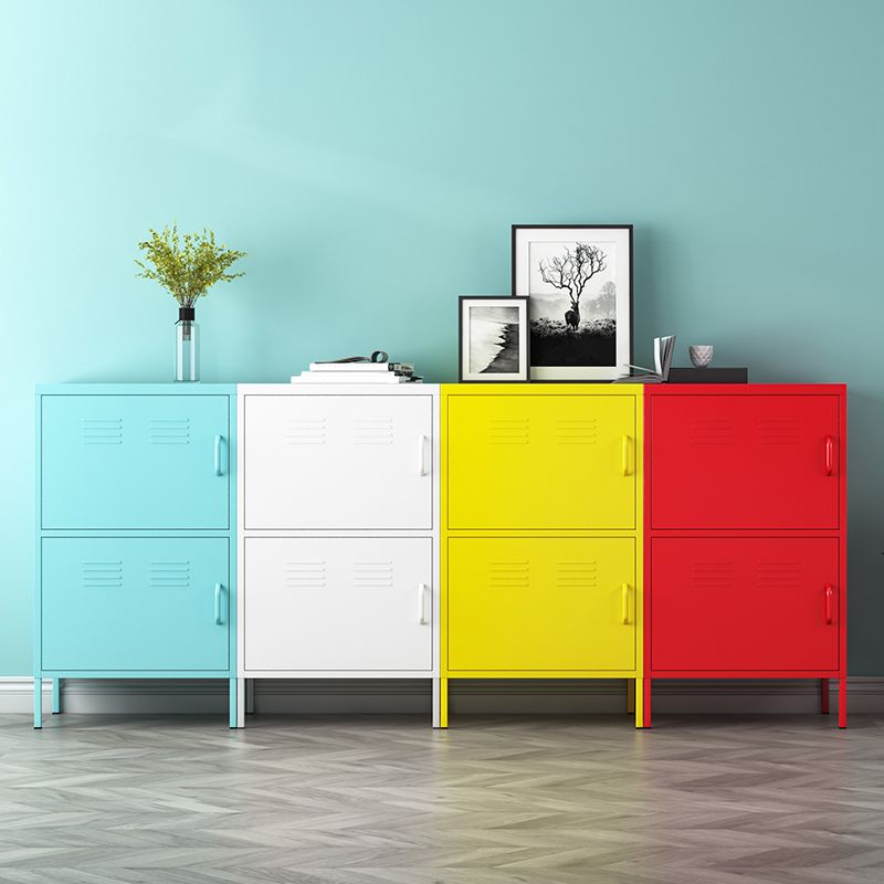 Door Steel Sideboard Modern Server Cabinet with Storage for Dining Room Clearhalo 'buffet_sideboard' 'Buffets & Sideboards' 'furn' 'furn_buffet_sideboard' 'Furniture' 'furniture_buffet_sideboard' 'Kitchen & Dining Furniture' 1200x1200_9c27ecab-829f-4469-8b0a-2bf3e476d4a8