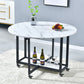 Extendable Dining Table Round Dining Table for Kitchen Dining Room Clearhalo 'Dining Tables & Seating' 'Dining Tables' 'dining_table' 'furn' 'furn_dining_table' 'Furniture' 'Kitchen & Dining Furniture' 1200x1200_9c285695-a198-4d0e-b6bc-3ef4f6de2492