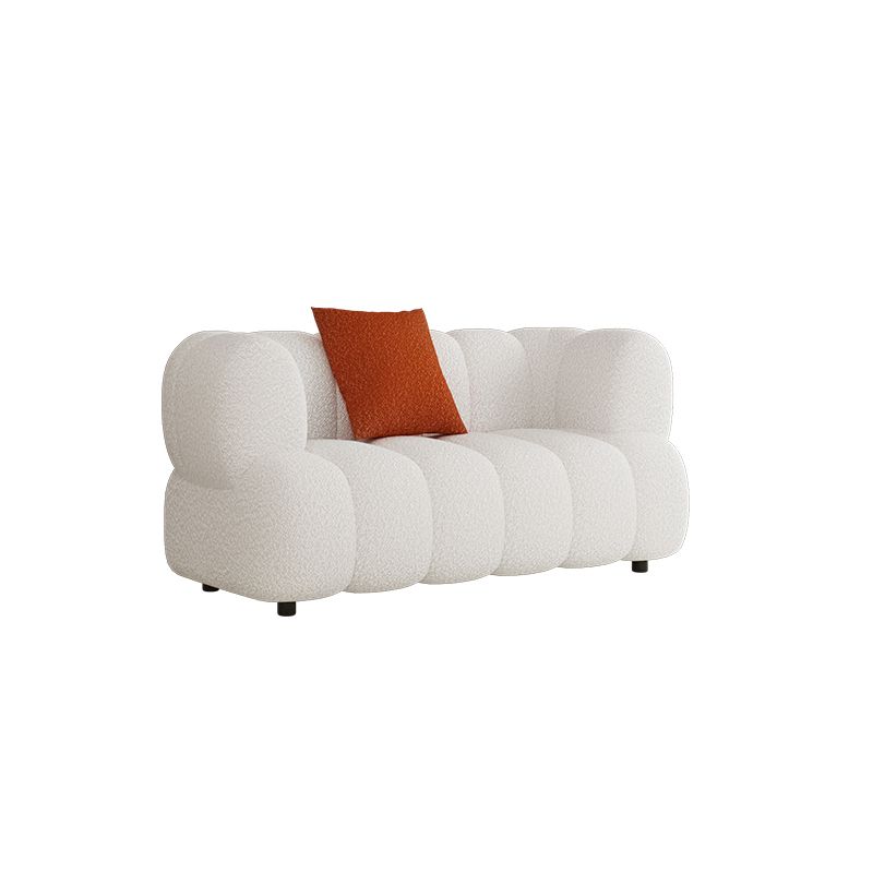 縫う枕バック標準ソファタキシードアーム席の白とカーキの席