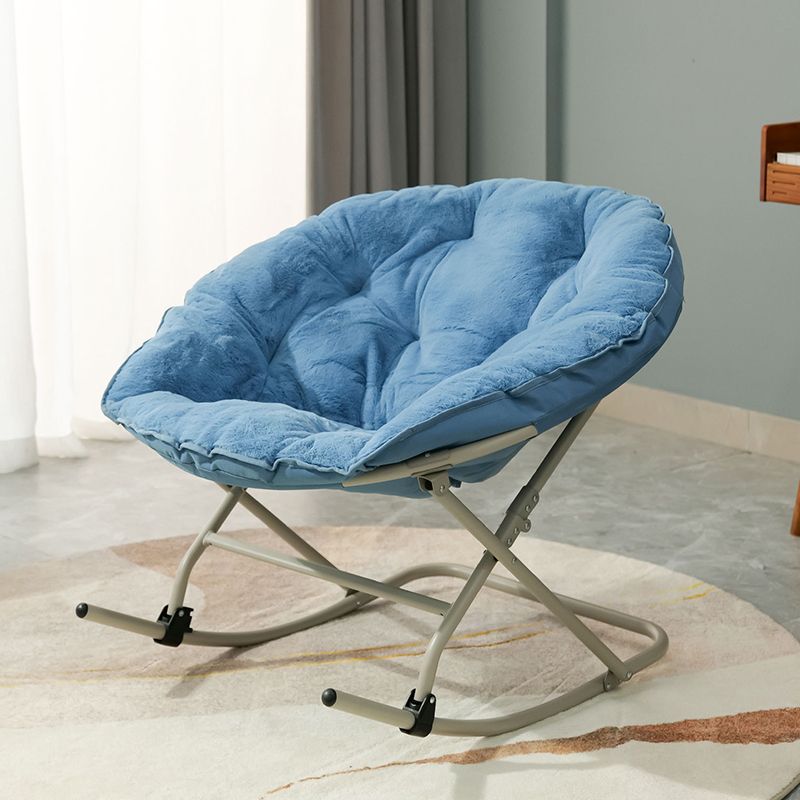 Chaise à bascule intérieure contemporaine chaise à bascule de pépinière pour salon avec ottoman