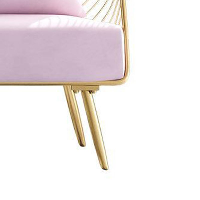 Upholstered Lounge Chair with Pillow Armless Include Chair with Cushion Clearhalo 'Accent Chairs' 'accent_chairs' 'Chairs & Seating' 'furn' 'furn_accent_chairs' 'Furniture' 'Living Room Furniture' 1200x1200_9c2d8ef7-1e9b-48d5-b43f-42557dc18690