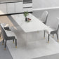 Modern 1/4/5 Pieces Dining Set with Sintered Stone Table and Leather Chairs Dinette Set Clearhalo 'Dining Room Sets' 'Dining Tables & Seating' 'dining_room_set' 'furn' 'furn_dining_room_set' 'Furniture' 'furniture_dining_room_set' 'Kitchen & Dining Furniture' 'kitchen&dining_furn' 'kitchen' 1200x1200_9c2f8a74-7da8-4beb-a3e2-eb2242a1328b