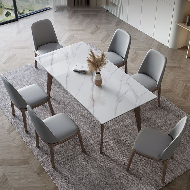 Modern Rectangle Wood Dining Table Set 1/4/5/7 Pieces Dining Set for Home Use Clearhalo 'Dining Room Sets' 'Dining Tables & Seating' 'dining_room_set' 'furn' 'furn_dining_room_set' 'Furniture' 'furniture_dining_room_set' 'Kitchen & Dining Furniture' 1200x1200_9c33c6b6-dbe5-4e92-82c5-f0270620e3a9