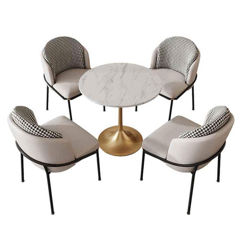 Metal Contemporary Round Dining Table Sintered Stone Table for Dining Room Clearhalo ' dining_table' 'Dining Tables & Seating' 'Dining Tables' 'furn' 'furn_dining_table' 'Furniture' 'furniture_dining_table' 'Kitchen & Dining Furniture' 'kitchen&dining_furn' 'kitchen' 'kitchen_dining_table' 1200x1200_9c34ed61-62ec-4f56-8d90-0270d0f74571