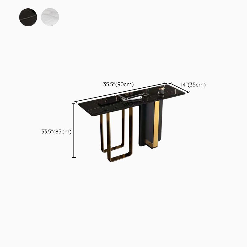 Tavolo di accento console contemporanea rettangolo tavolo console di finitura antica in marmo
