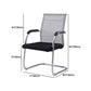 Chaise de bureau à cadre argenté sans fauteuil AirGrid pénible avec respirabilité