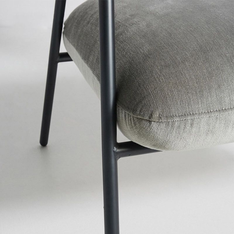 Open Back Arm Chair Industrial Style Metal Kitchen Dining Chair Clearhalo 'Dining Chairs' 'Dining Tables & Seating' 'dining_chair' 'furn' 'furn_dining_chair' 'Furniture' 'Kitchen & Dining Furniture' 1200x1200_9c3cda72-a4a6-4f32-ba83-a9206cd9f092