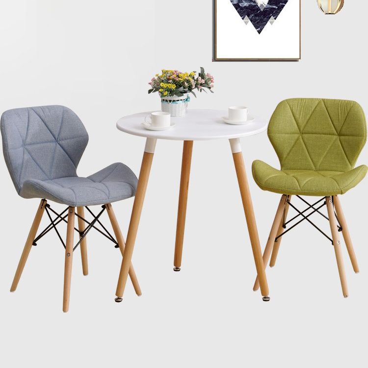 Wooden Dining Room Table for 2 Person with Natural Wood Legs Clearhalo 'Dining Tables & Seating' 'Dining Tables' 'dining_table' 'furn' 'furn_dining_table' 'Furniture' 'Kitchen & Dining Furniture' 1200x1200_9c3e623a-4567-4f1c-9902-f0de58d02bee