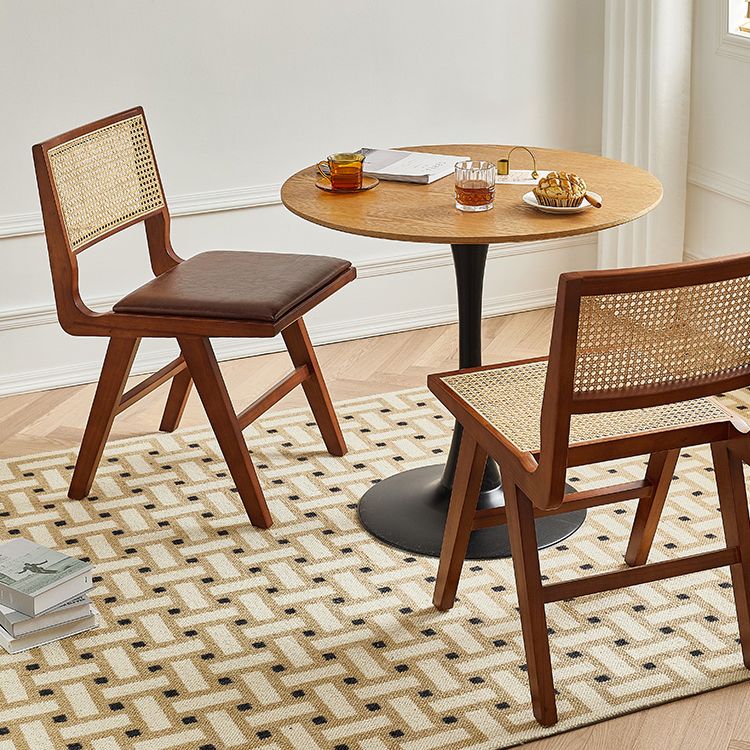 Traditional Wood Dining Chair Kitchen Cane Back Open Back Dining Side Chair Clearhalo ' kitchen&dining_furn' 'Dining Chairs' 'Dining Tables & Seating' 'dining_chair' 'furn' 'furn_dining_chair' 'Furniture' 'furniture_dining_chair' 'Kitchen & Dining Furniture' 'kitchen' 1200x1200_9c3f2836-9d1d-429c-bbbd-5082717db3e8